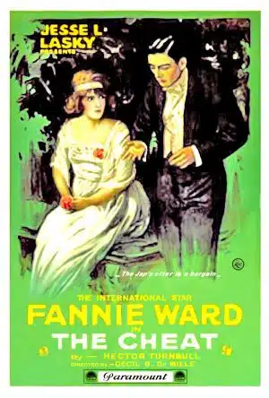 Affiche américaine de The Cheat, avec Fannie Ward