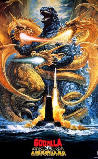 Godzilla vs king ghidora affiche