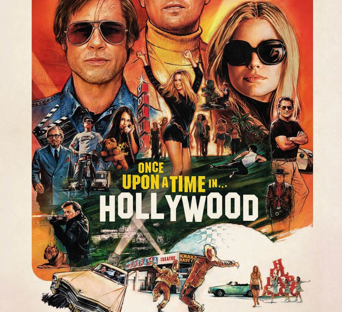 Affiche française du Tarantino, Once upon a Time in Hollywood
