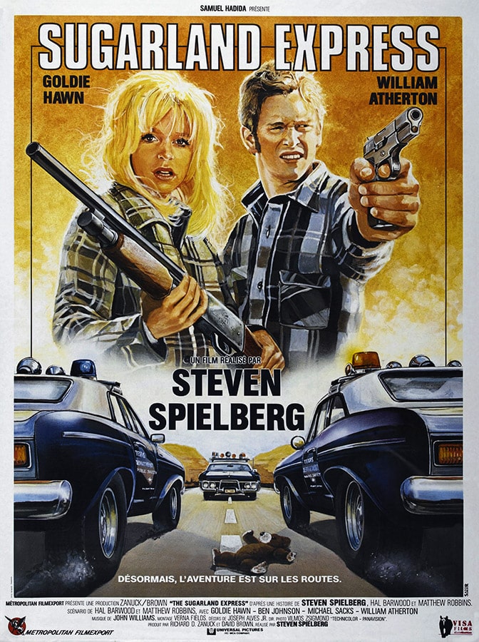 Affiche de Sugarland Express de Steven Spielberg, avec Goldie Hawn