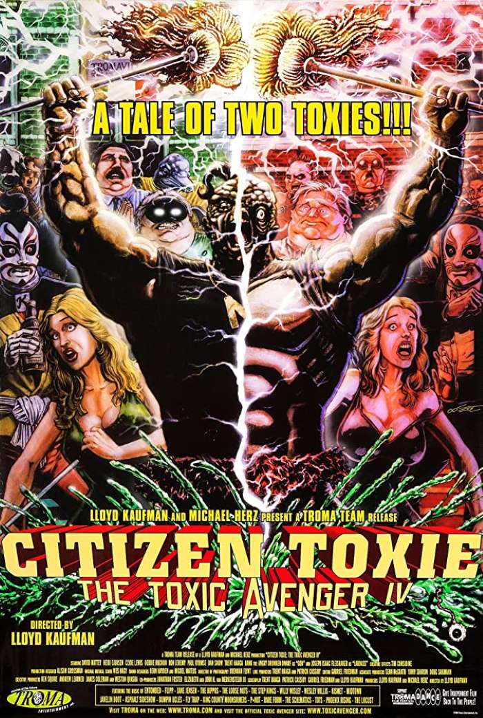 Toxic Avenger 4 : Citizen Toxie, l'affiche américaine