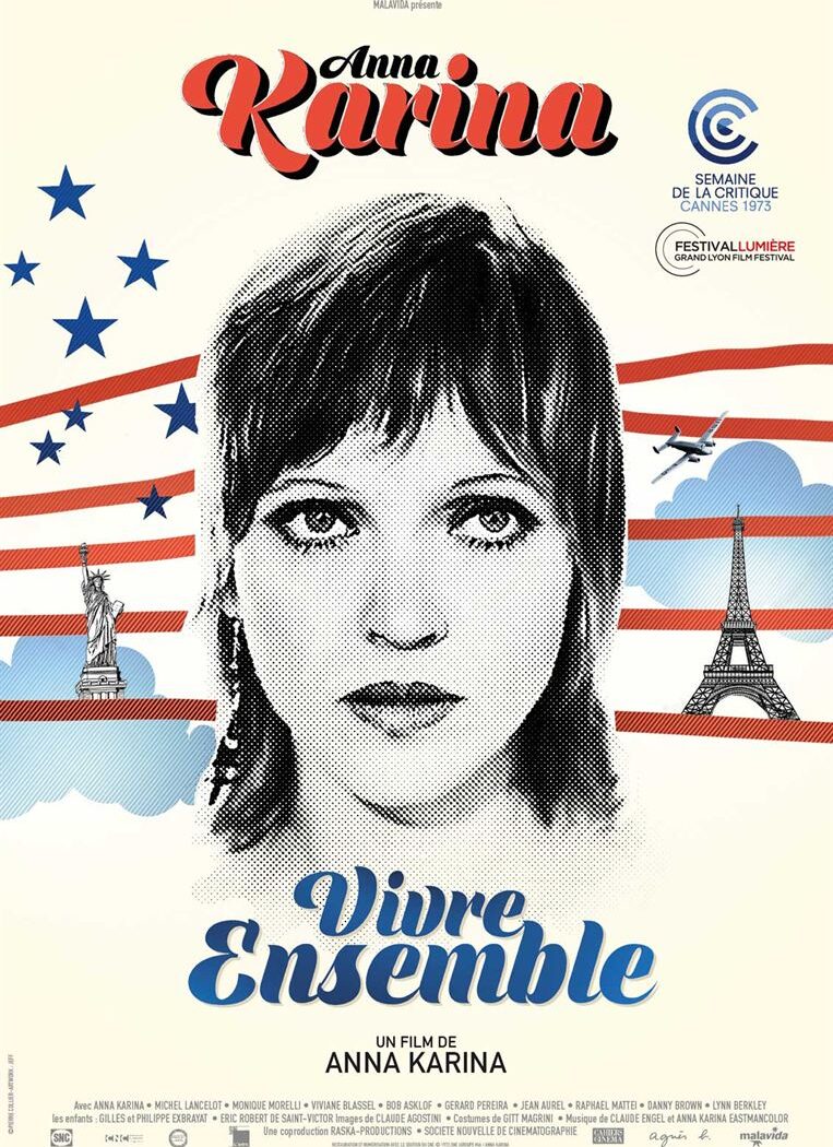 Affiche reprise Vivre ensemble Anna Karina (reprise 2018)