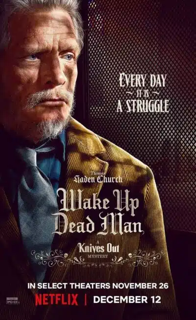Thomas Haden Church, affiche de Wake up Dead, une histoire à couteaux tirés