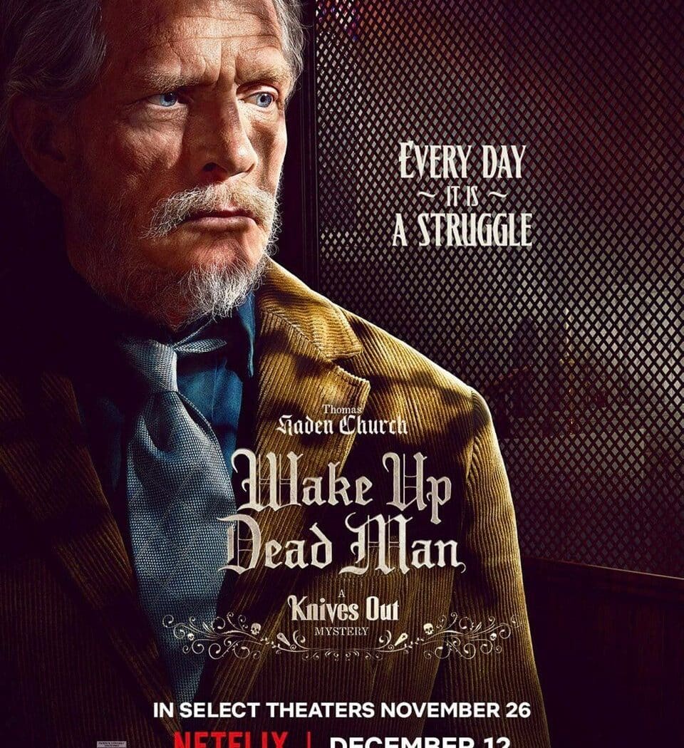 Thomas Haden Church, affiche de Wake up Dead, une histoire à couteaux tirés