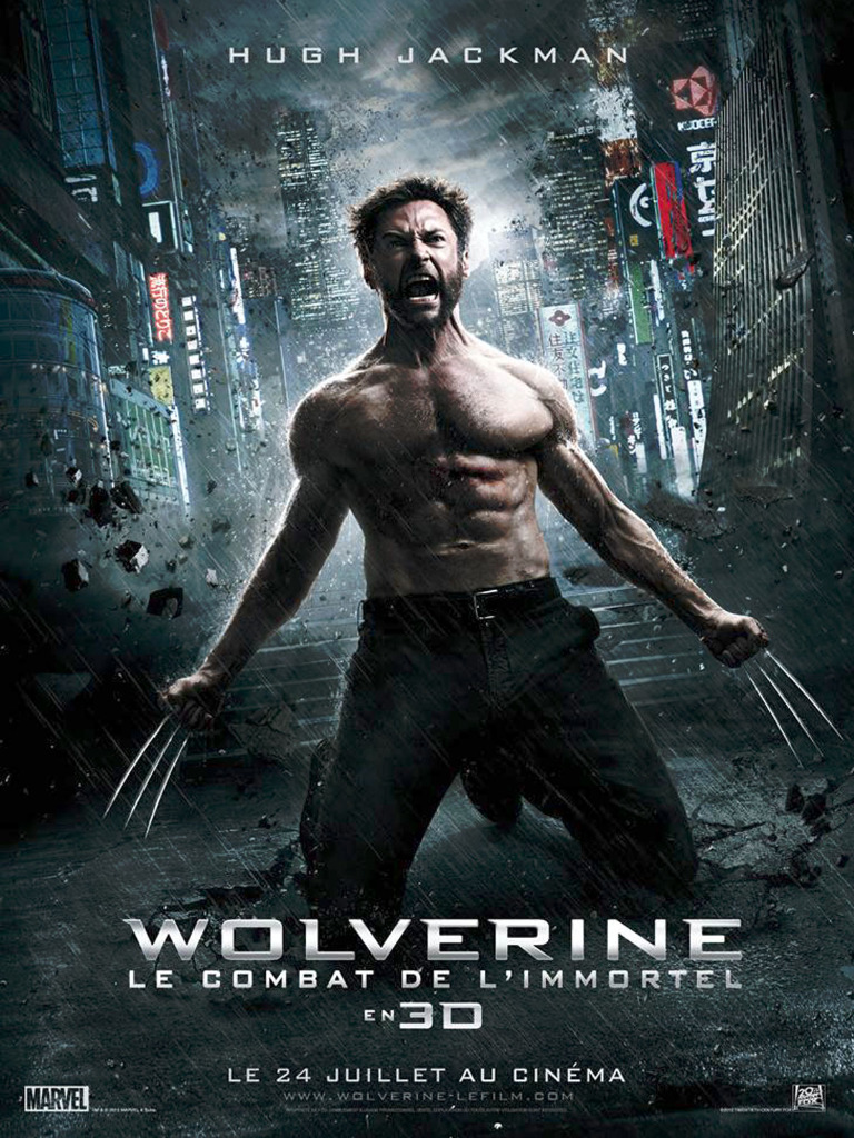 Wolverine le combat de l'immortel affiche cinéma France