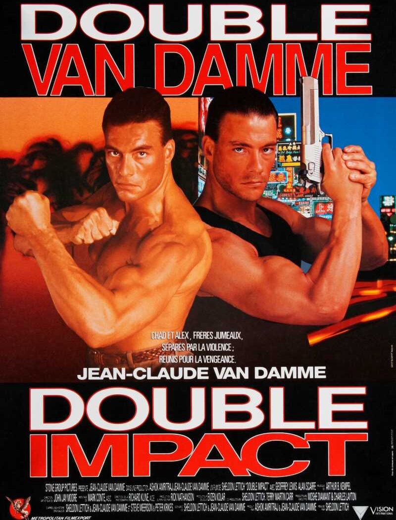 Double impact, l'affiche du Van Damme