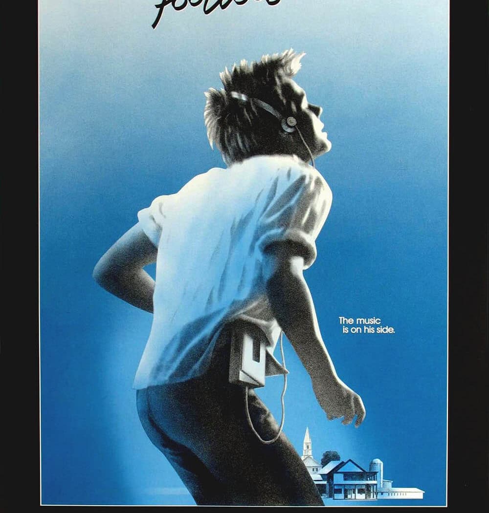 Affiche américaine de Footloose avec Kevin Bacon