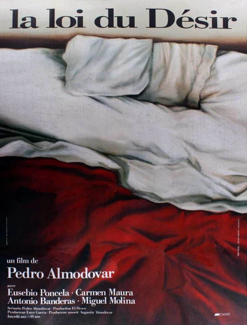 La loi du désir, l'affiche