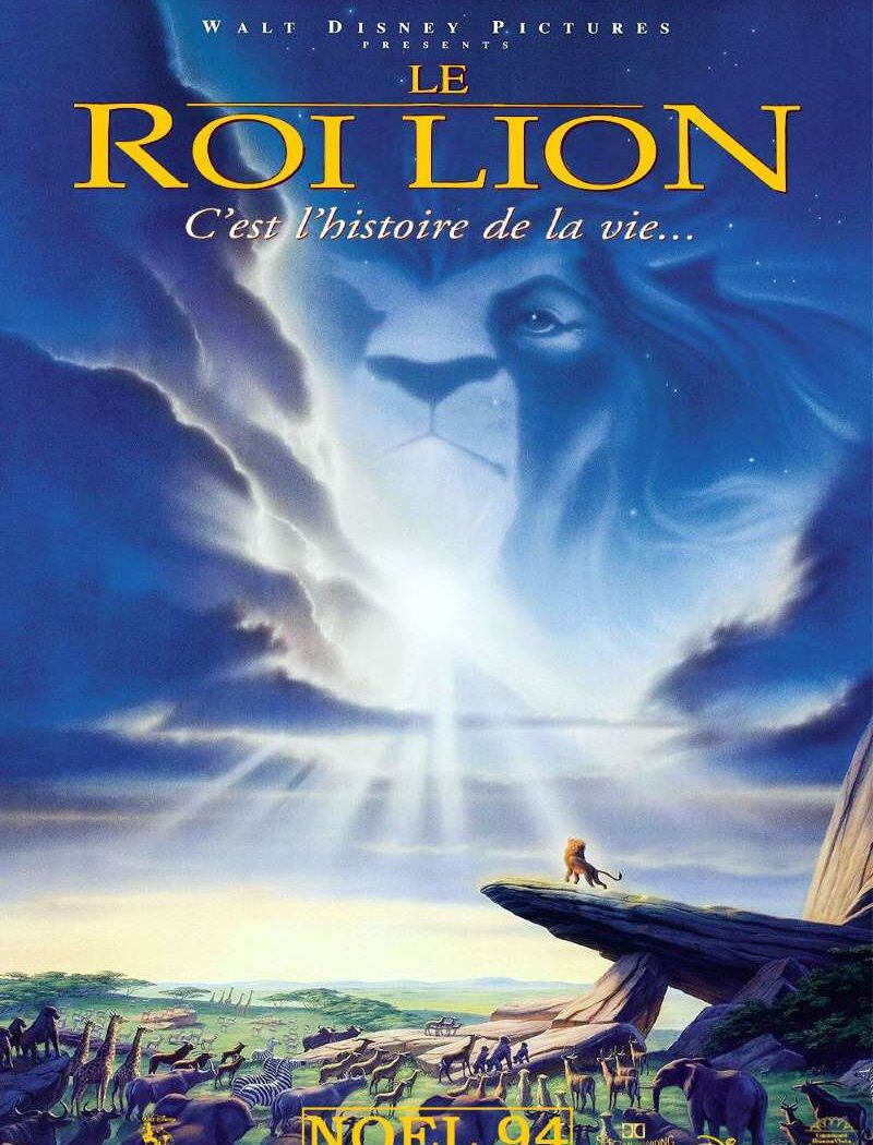 Le roi lion, l'affiche de 1994