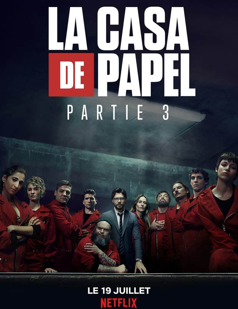 La Casa de Papel saison 3, affiche Netflix officielle