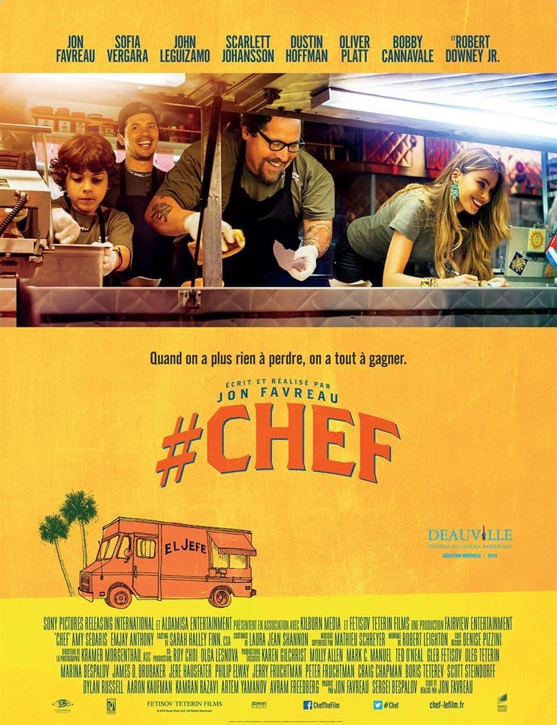 Affiche française de la comédie culinaire #Chef de Jon Favreau