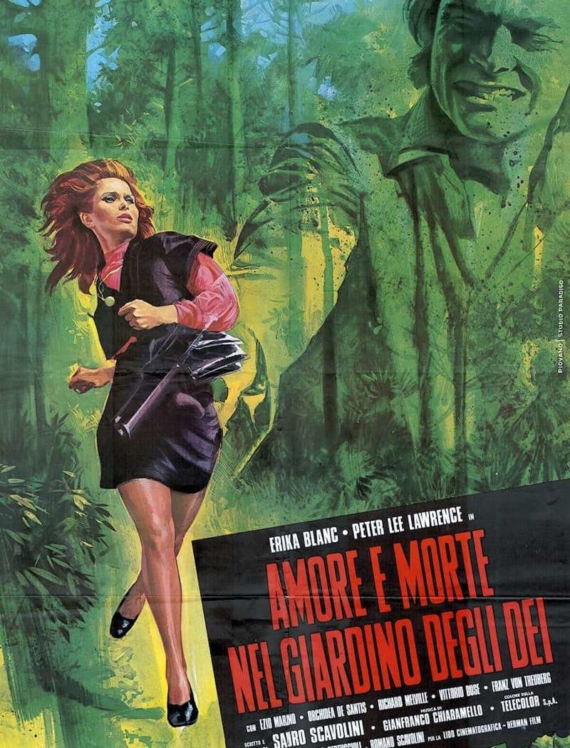 Amour et mort dans le jardin des dieux, l'affiche italienne