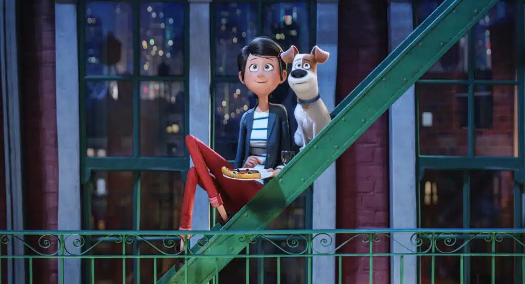 Max et sa maîtresse partage un moment magique dans Comme des Bêtes