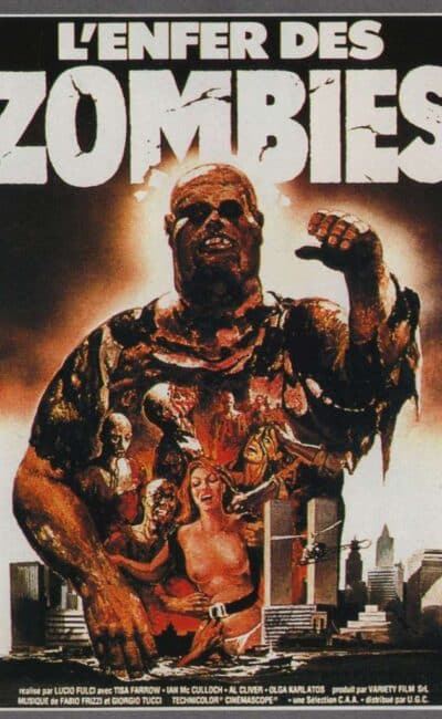 L'enfer des zombies, l'affiche française du Lucio Fulci
