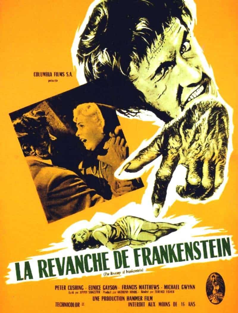 La revanche de Frankenstein, l'affiche de 1958