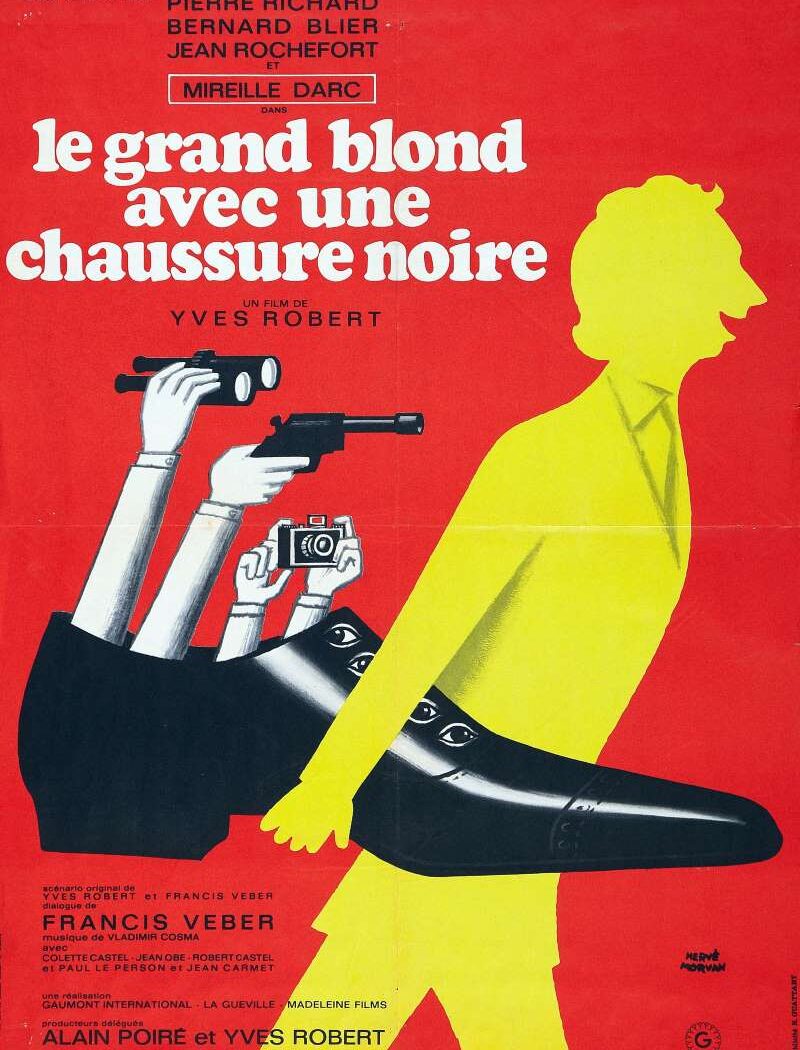 Le grand blond avec une chaussure noire, l'affiche