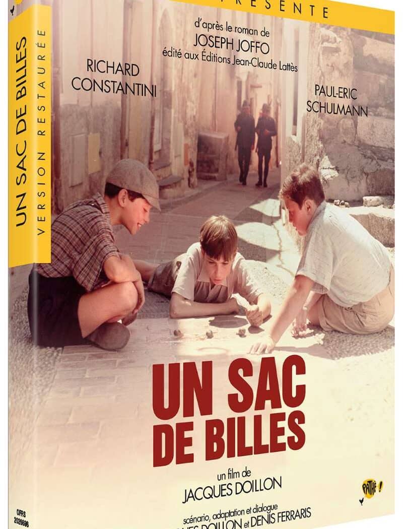 Un sac de billes de Jacques Doillon, jaquette blu-ray