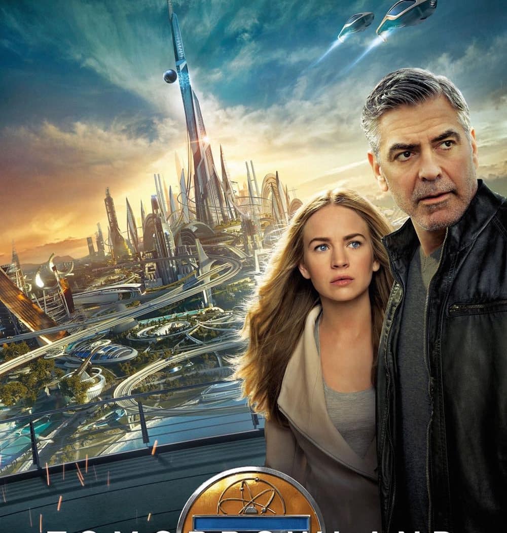 George Clooney et Britt Robertson dans A la recherche de demain, tomorrowland