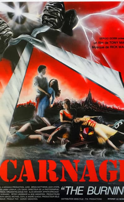 Affiche originale Carnage The Burning 1982