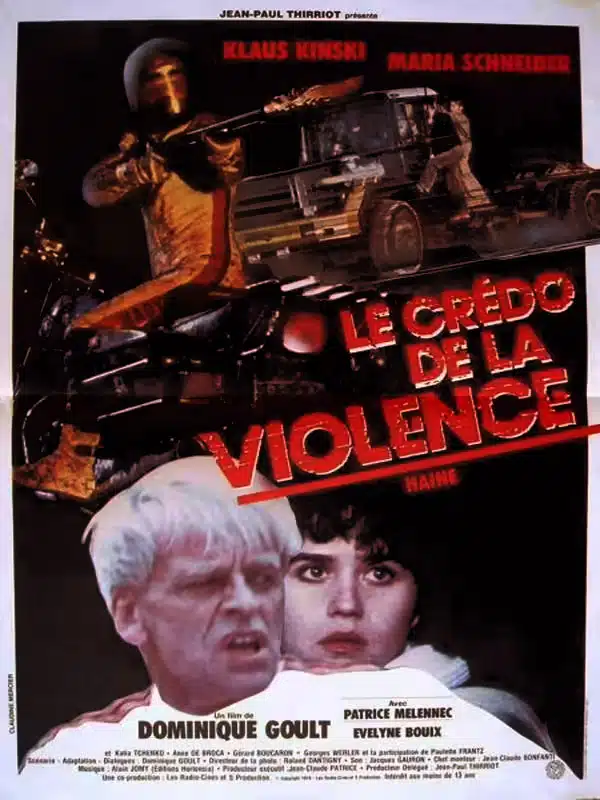 Le crédo de la violence, affiche (reprise de Haine)