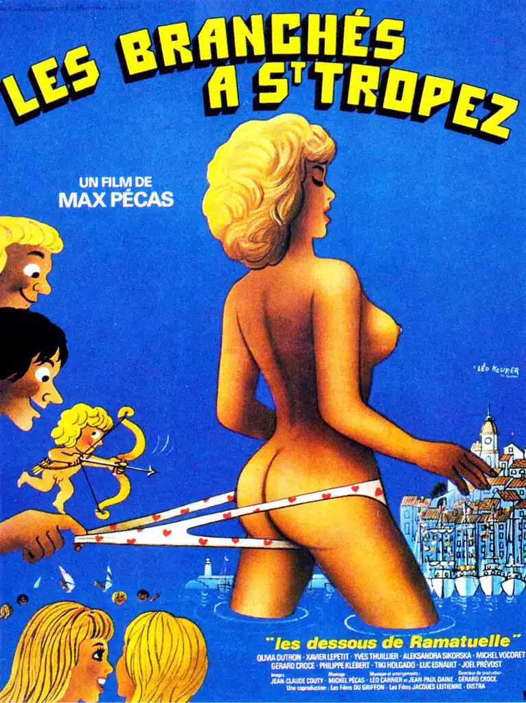Les branchés à saint tropez de Max Pecas, l'affiche