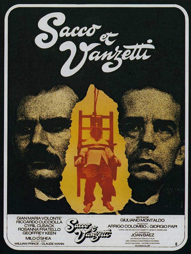 Affiche de Sacco et Vanzetti de Giuliano Montaldo