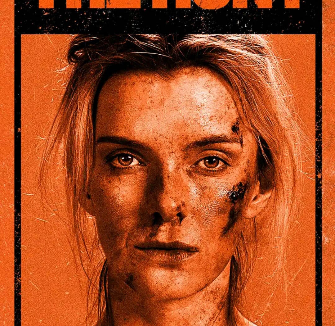 Betty Gilpin dans The Hunt (affiche VOD)