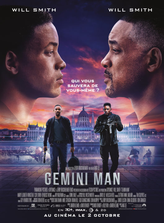 Affiche française de Gemini Man, avec Will Smith