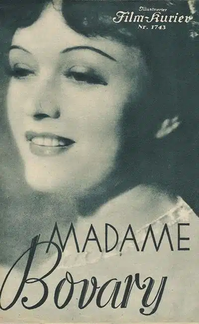Affiche de Madame Bovary de Gerhard Lamprecht avec Pola Negri