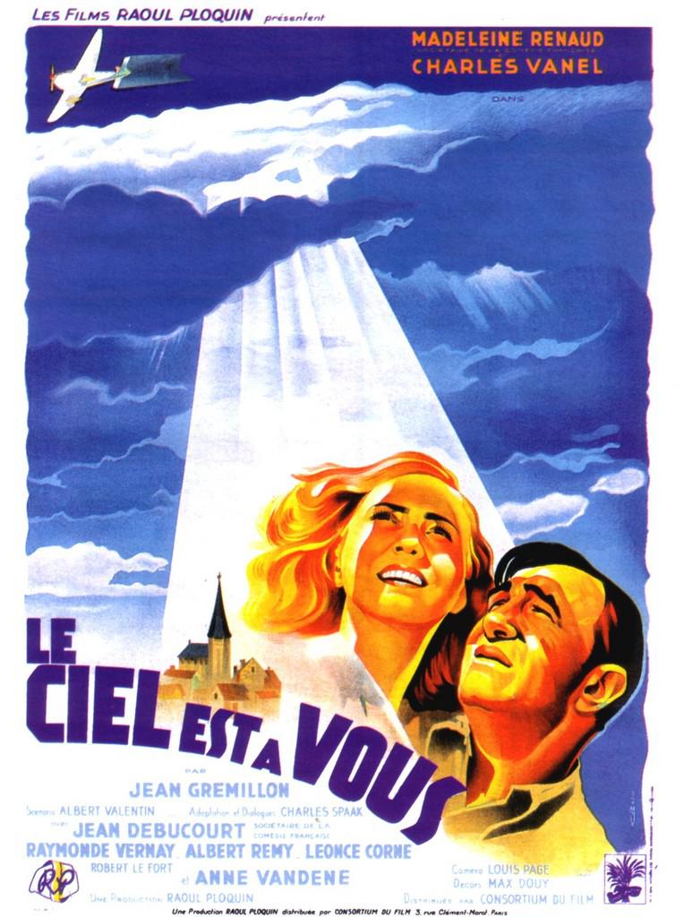 Affiche de Le Ciel est à vous de Jean Grémillon avec Madeleine Renaud et Charles Vanel