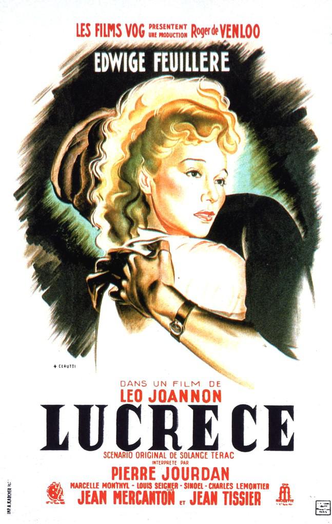Affiche de Lucrèce de Léo Joannon avec Edwige Feuillère