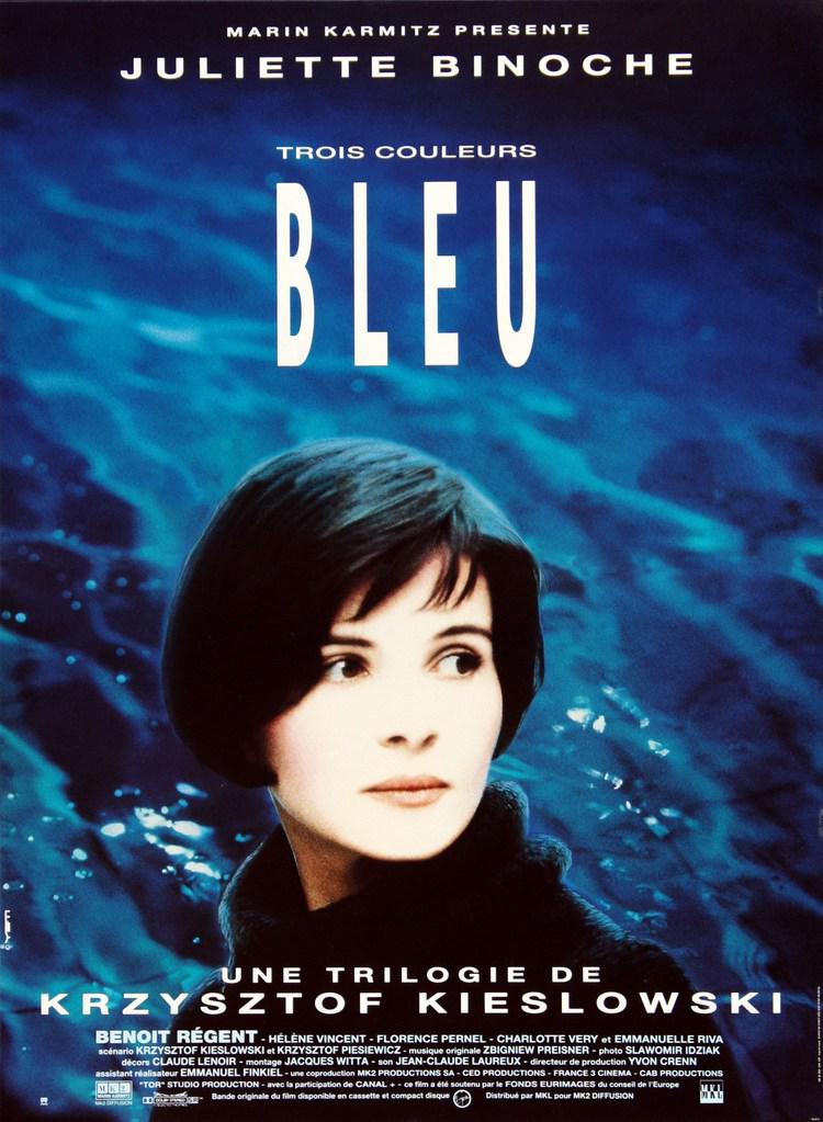 Affiche de Trois couleurs : Bleu de K. Kieslowski