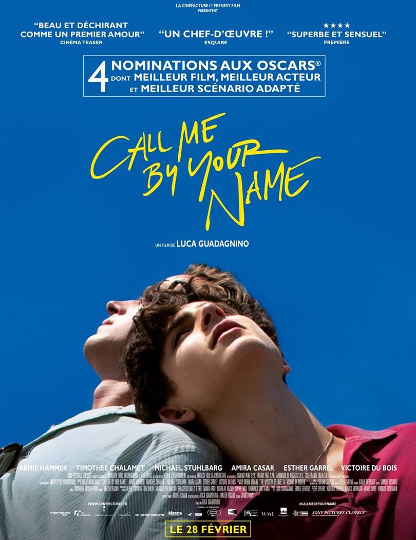 Affiche de Call be by your name de Luca Guadagnino