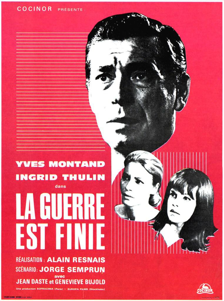 Affiche de La Guerre est finie