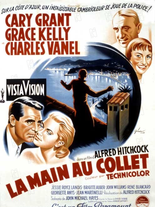 Affiche de La main au collet d'Alfred Hitchcock