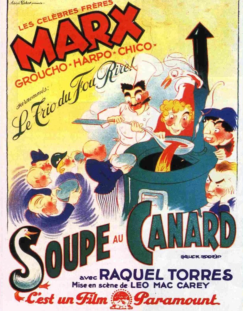 Affiche de La Soupe au canard de Leo McCarey