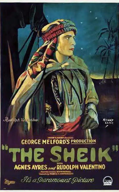 Affiche de Le Cheik avec Rudolph Valentino