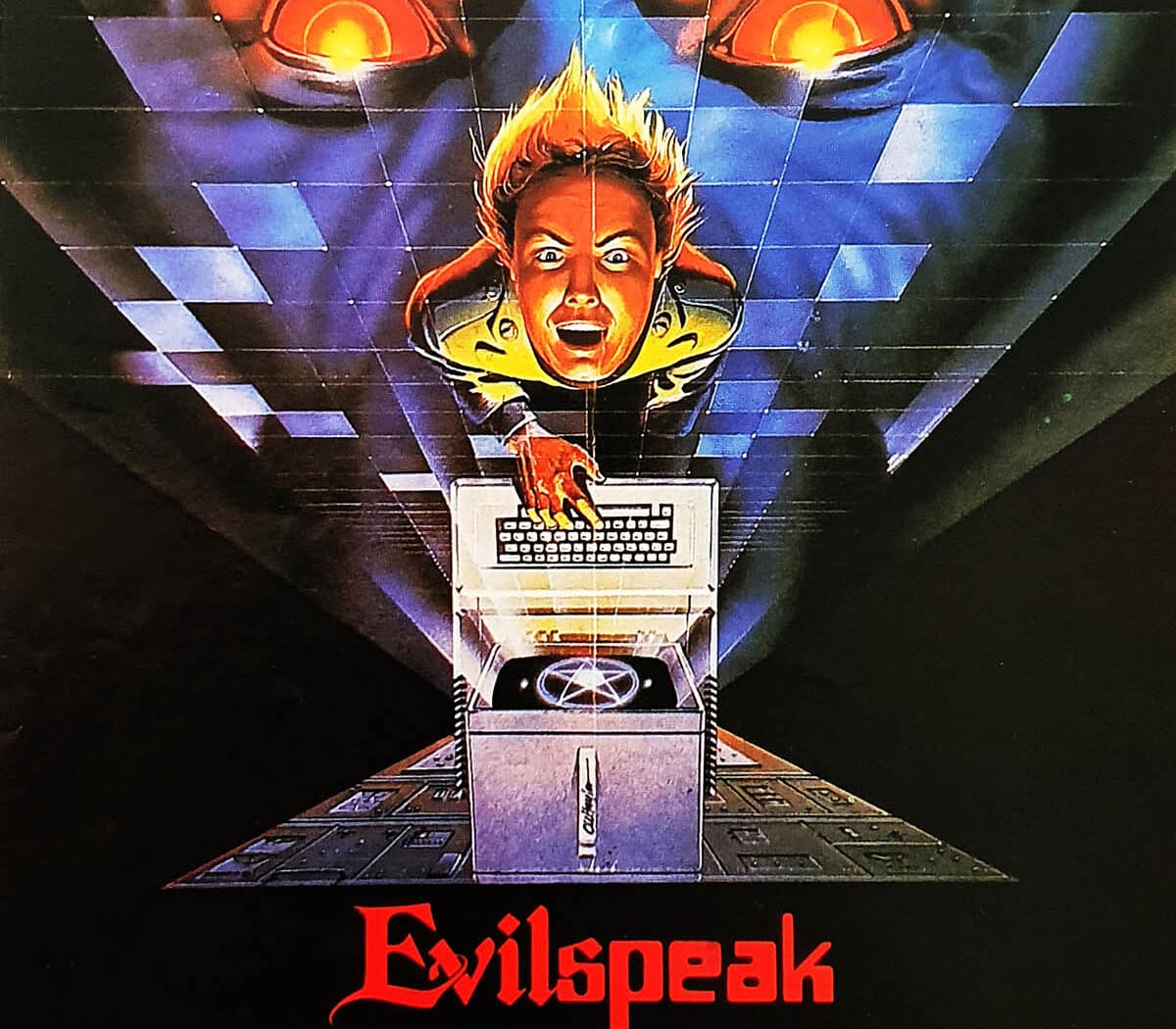 Evil Speak, jaquette VHS de Messe Noire