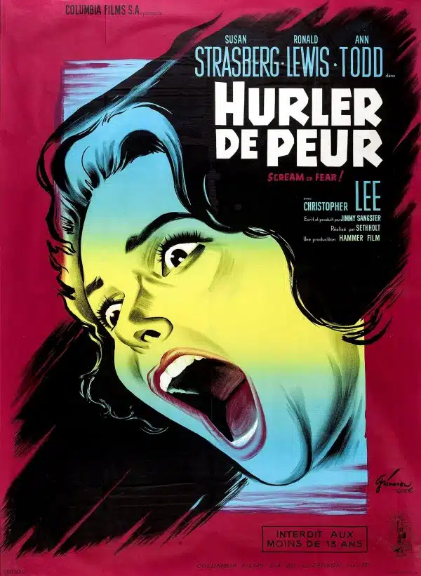 Hurler de peur, l'affiche