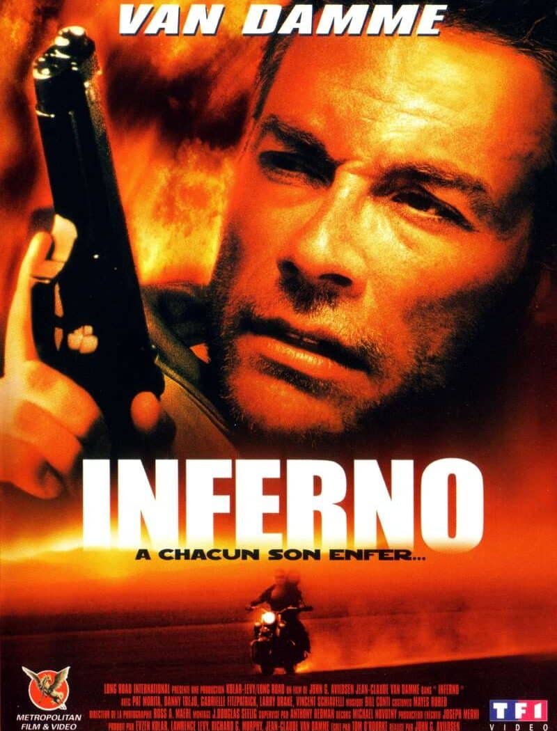 Inferno, la jaquette du film avec Van Damme
