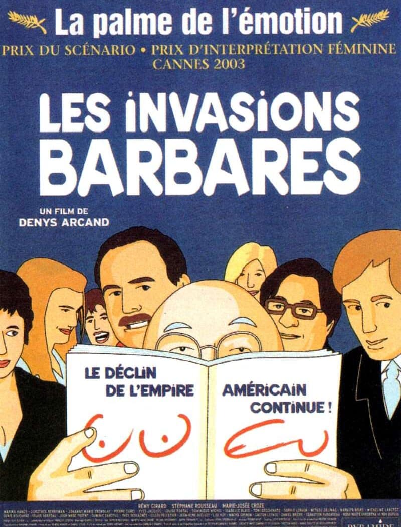 Les invasions barbares, l'affiche