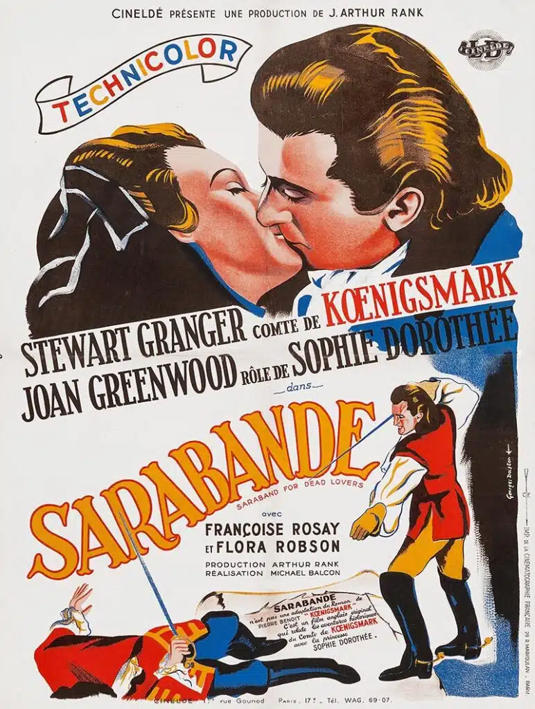 Magnifique affiche de Sarabande par Georges Daston