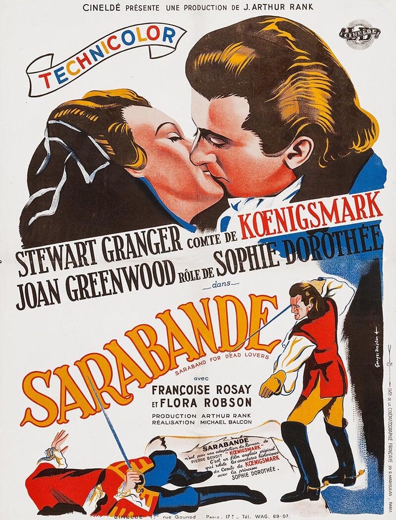 Magnifique affiche de Sarabande par Georges Daston