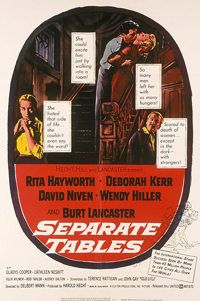 Affiche de Tables séparées (Separate Tables) de Delbert Mann