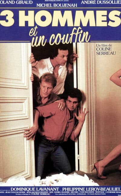 Affiche française de 3 hommes et un couffin