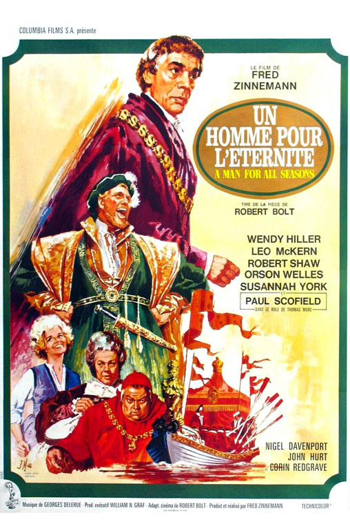 Affiche de Un homme pout l'éternité de Fred Zinnemann