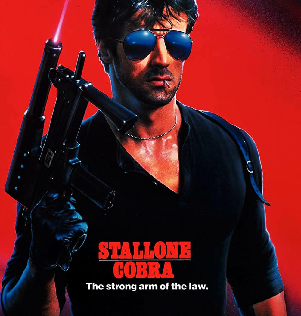 Stallone, jaquette DVD américain de Cobra de George P. Cosmatos