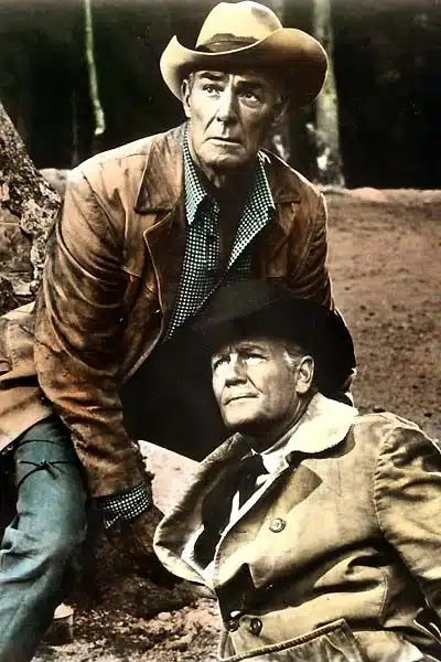 Randolph Scott et Joel McCrea dans Coupsde feu dans la Sierra de Sam Peckinpah