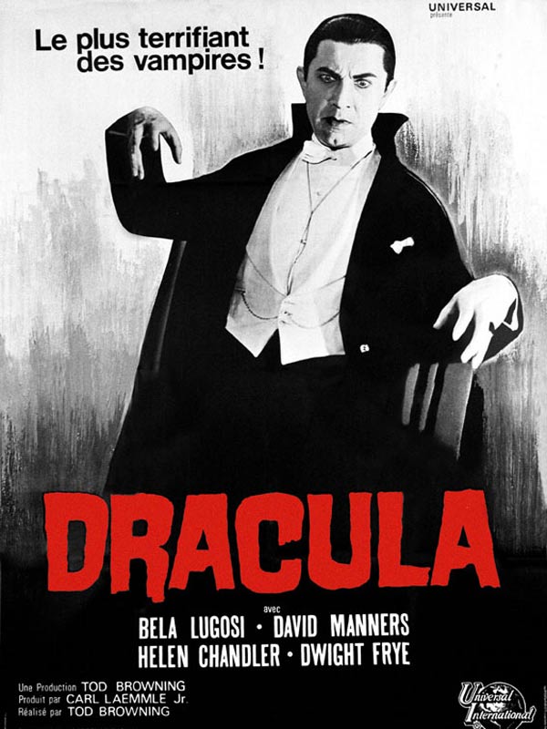 Affiche française de Dracula de Tod Browning