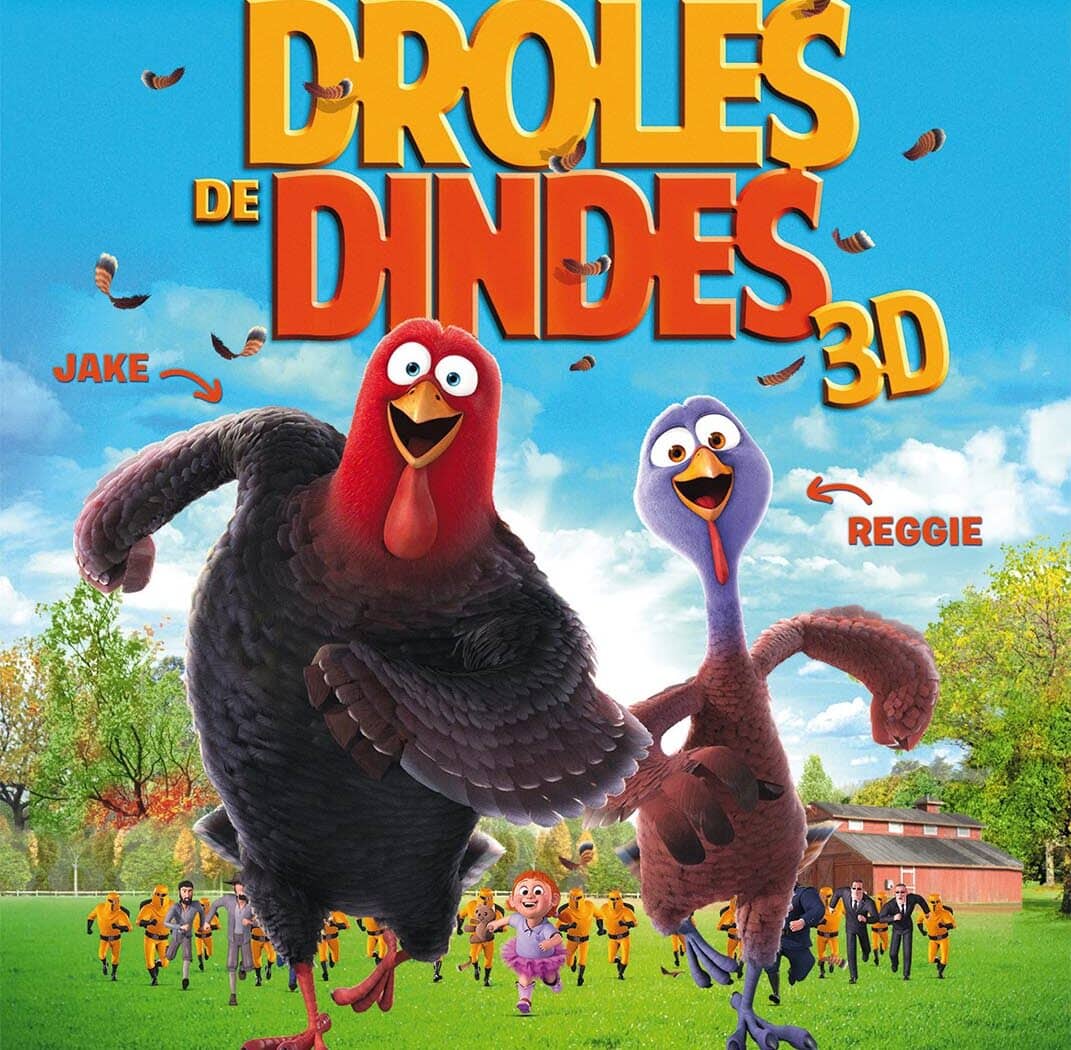 Jaquette française de Drôles de dindes 3D
